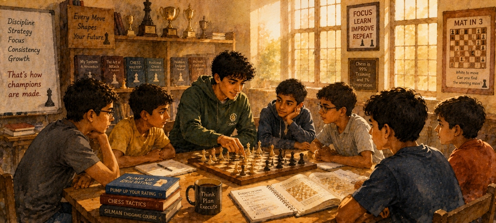 Choosing the Impossible - Ganesh Tajane Pro Chess Academy Coaching Watercolor