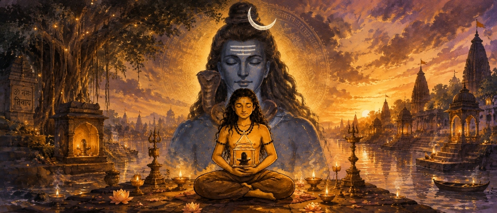 Becoming Vayu - Ganesh Tajane Cosmic Shiva Presence & Sacred Shrine Meditation Artwork